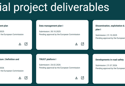 Project deliverables (reports) available on our website