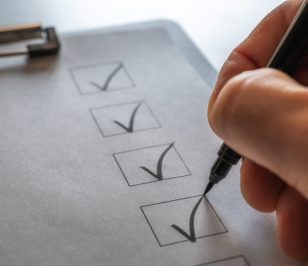 task list is ticked off in detail